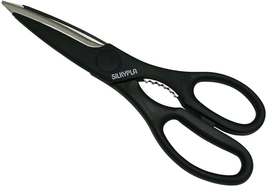 Amazon｜丸章工業 シルキー 料理バサミ KSP-220 黒 刃材